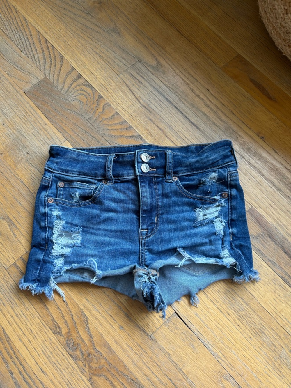 American Eagle High Rise Shortie Shorts